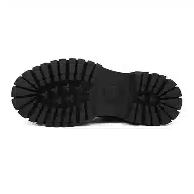 凯玛龙 二层牛皮 舒适时尚 短筒 切尔西靴 男款 黑色