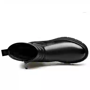 牛剖层革 加绒舒适休闲时尚百搭保暖 短靴 男款