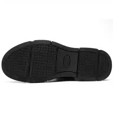 法派 头层牛皮 加绒保暖休闲 中筒 户外靴 男款 黑色