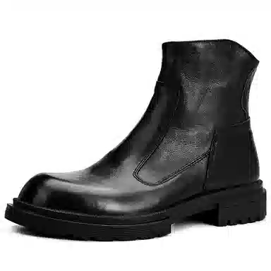 维戈 牛皮革 舒适百搭 短靴 男款