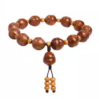 木盛缘 呆萌可爱金钱鼠盘完解压福禄平安招财纳福转运上岸有钱花手持手链 紫金鼠 手串 男女同款情侣款