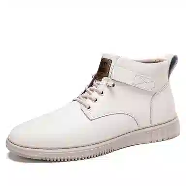 公牛氏邸 圆头系带 舒适轻便 耐磨百搭 短靴 男款 黑色