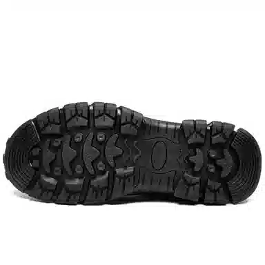 法派 二层牛皮 保暖时尚舒适 短筒 户外靴 男款 黑色