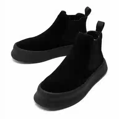 季季駺品 超纤皮 时尚百搭 舒适 短筒 切尔西靴 男款