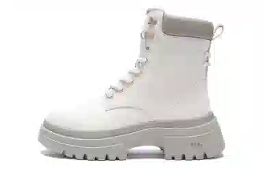 蕉下 轻软厚底 登山英伦风增高工装 短筒 马丁靴 女款