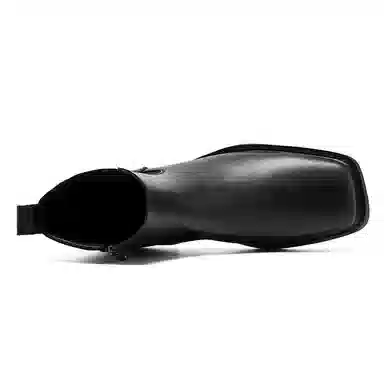 卡奇奥蒂 超纤皮 优雅舒适 时尚百搭 切尔西靴 男款 黑色