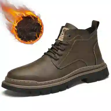 牛皮 通勤必备经典英伦风短筒耐磨舒适潮流个性商务休闲 短靴 男款