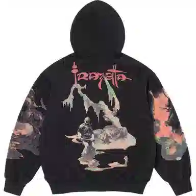Supreme x Frank Frazetta Zip Up Hooded Sweatshirt