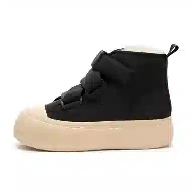 尊儿 合成革 时尚休闲 短中筒 雪地靴 男女同款