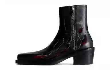 Terra Incognita Square Toe Boots Black