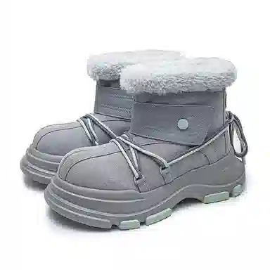 铭意途 牛反绒 保暖 简约耐看日常百搭 短筒 雪地靴 男女同款