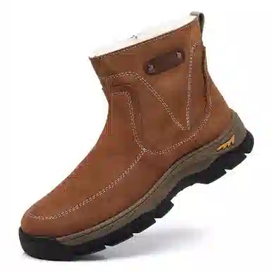 BEIDOUNIAO Suede Mid-Calf Boots