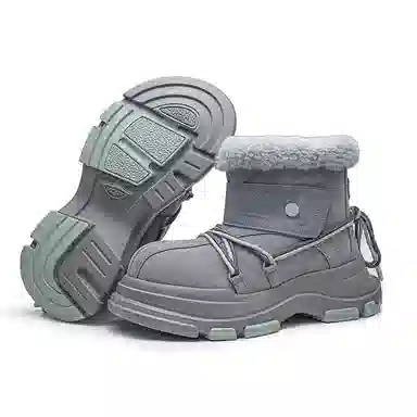 铭意途 牛反绒 保暖 简约耐看日常百搭 短筒 雪地靴 男女同款