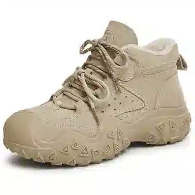 他她 牛剖层革 时尚潮流舒适百搭通勤 短筒 户外靴 女款