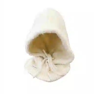 北极绒 韩版巴拉克拉法帽秋冬一体加厚保暖针织护耳帽时尚百搭款 羊毛混纺 斗篷帽 女款