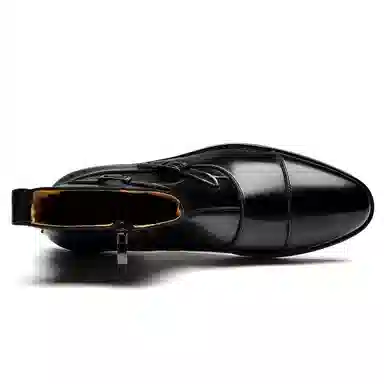 正泰 男士商务正装复古高筒经典百搭简约休闲 短靴 男款