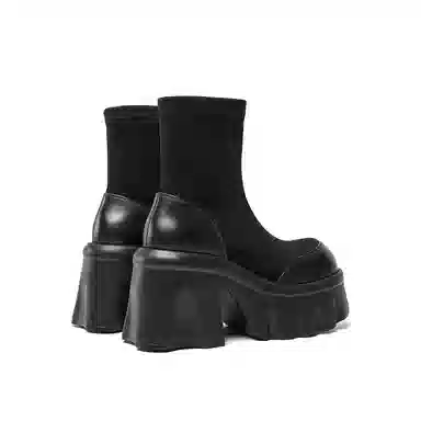 CHERYKALLY Retro Platform Ankle Boots 10cm