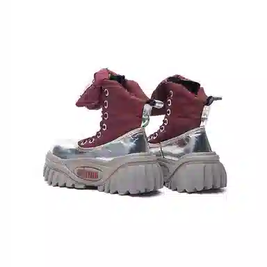 KEDDO Retro Leopard Platform Boots