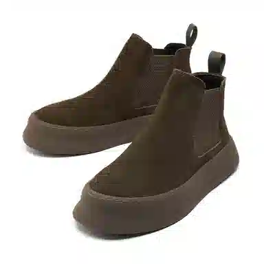 季季駺品 超纤皮 时尚百搭 舒适 短筒 切尔西靴 男款