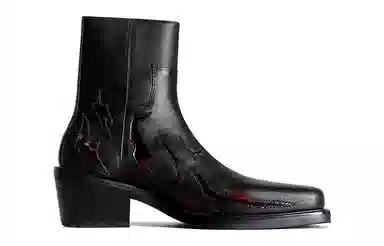 Terra Incognita Square Toe Boots Black