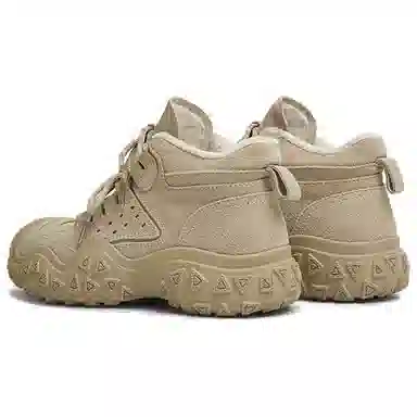 他她 牛剖层革 时尚潮流舒适百搭通勤 短筒 户外靴 女款