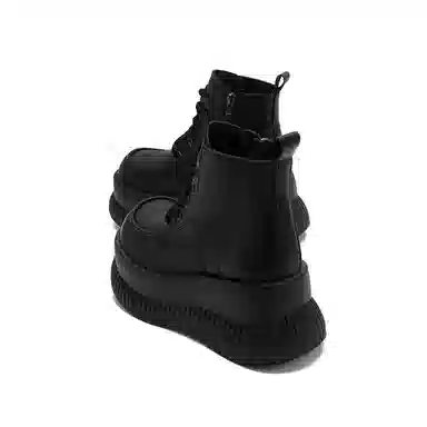 优质皮面厚底休闲百搭松糕鞋 短靴 女款