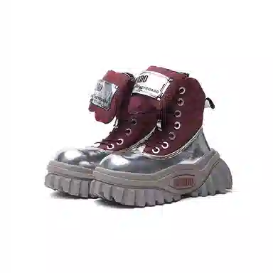 KEDDO Retro Leopard Platform Boots