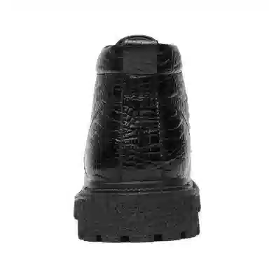 法派 二层牛皮 加绒 加厚  耐磨 保暖 短筒 户外靴 男款 黑色