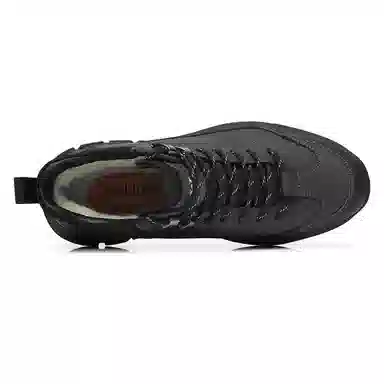 木林森 二层牛皮 保暖 潮流百搭户外 及踝 雪地靴 男款