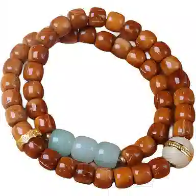 書卓 搭配 汉堡珠 轻奢精致 念珠  新中式百搭文玩饰品 平安喜乐 库克 手串 男女同款情侣款