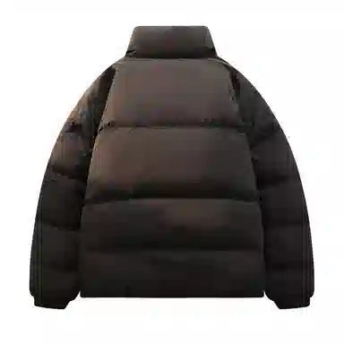 鸭鸭 纯色简约立领休闲长袖面包羽绒服 男女同款