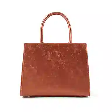 维尼奥 新中式国风提花刺绣高级感时尚气质 合成革 单肩斜挎手提包 常规 女款 红色