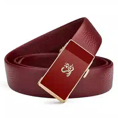 WilliamPOLO Red Leather Belt