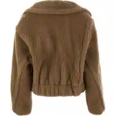 MaxMara Short Collar Jacket Brown