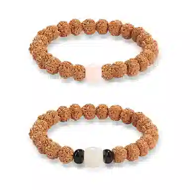 饰伴 新中式文玩盘串佛系静心开年手饰#好运 菩提子/菩提籽 手串 男女同款情侣款