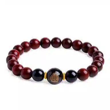 木盛缘 本命年转运十二生肖八大守护神招财纳福财源滚滚诸事顺遂有钱花 小叶紫檀 手串 男女同款情侣款