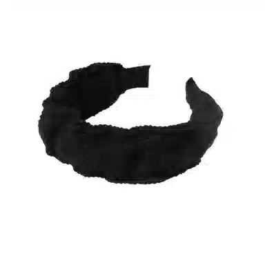 丹琴 秋冬甜美显脸小红色头箍 毛线高颅顶褶皱压发卡宽边头饰#好运 针织 发箍 女款