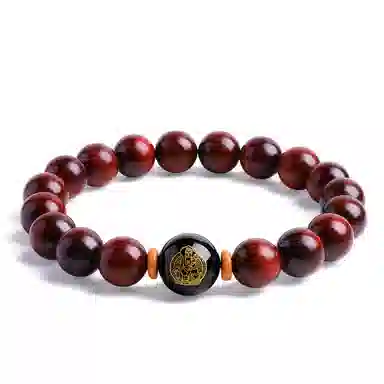 木盛缘 本命年转运十二生肖八大守护神招财纳福财源滚滚诸事顺遂有钱花 小叶紫檀 手串 男女同款情侣款