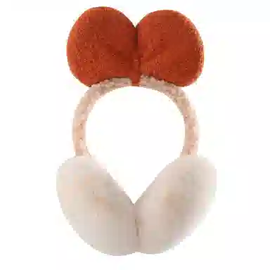 俞兆林 可爱蝴蝶结毛茸耳包 秋冬季护耳暖骑行防风保暖耳套耳捂子 毛绒 耳罩 女款