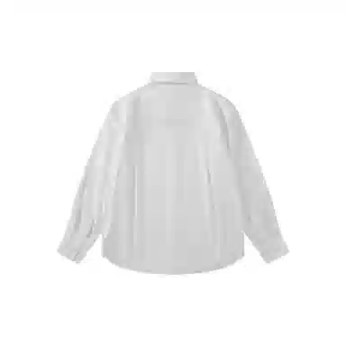 我是大卫 纯色条纹高级感宽松百搭大口袋设计氛围感长袖衬衫 男女同款