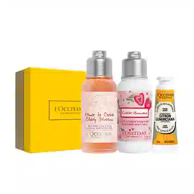 欧舒丹 樱花沐浴+润肤身体乳 旅行装 保湿补水 清洁