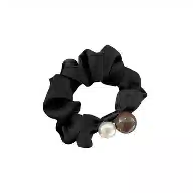 水中玉 珍珠大肠发圈高级感扎头发皮筋丸子头发绳头饰#好运 布艺 头绳 女款