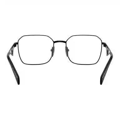 Prada Logo Irregular Optical Frame Black