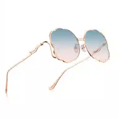 老凤祥 花语 系列艺术 牡丹 β钛 蝶形 太阳眼镜 女款