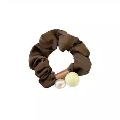 水中玉 珍珠大肠发圈高级感扎头发皮筋丸子头发绳头饰#好运 布艺 头绳 女款