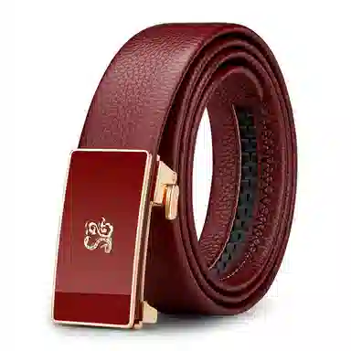 WilliamPOLO Red Leather Belt