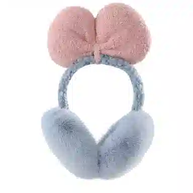 俞兆林 可爱蝴蝶结毛茸耳包 秋冬季护耳暖骑行防风保暖耳套耳捂子 毛绒 耳罩 女款