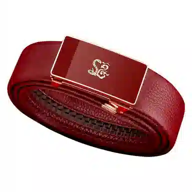 WilliamPOLO Red Leather Belt