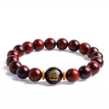 木盛缘 本命年转运十二生肖八大守护神招财纳福财源滚滚诸事顺遂有钱花 小叶紫檀 手串 男女同款情侣款