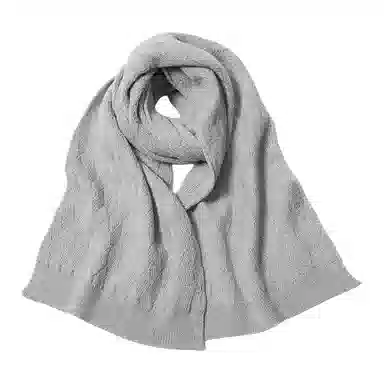 红豆 保暖加厚时尚简约 羊毛 绒线围巾 女款